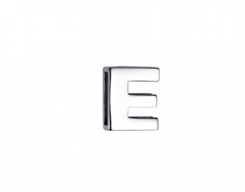 Подвеска – буква “Е” из серебра