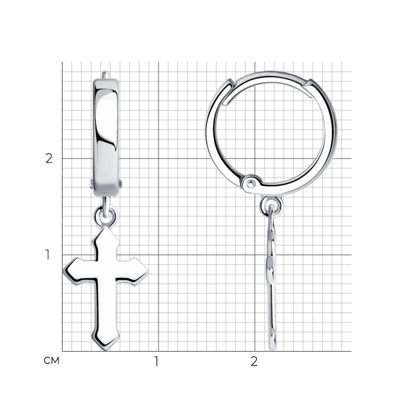 Серьги-крестики
