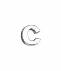 Подвеска — буква «С» из серебра