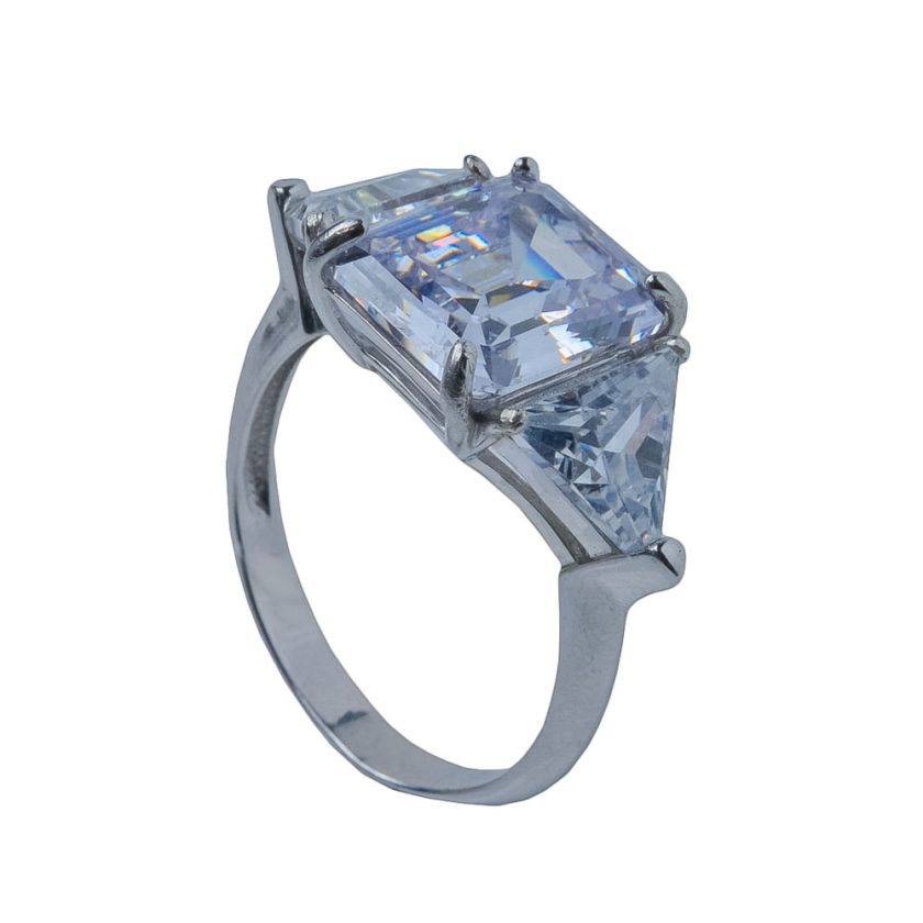 Кольцо TOSYA PREMIUM с прозрачным фианитом Diamond