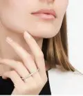 Кольцо на два пальца с фианитами