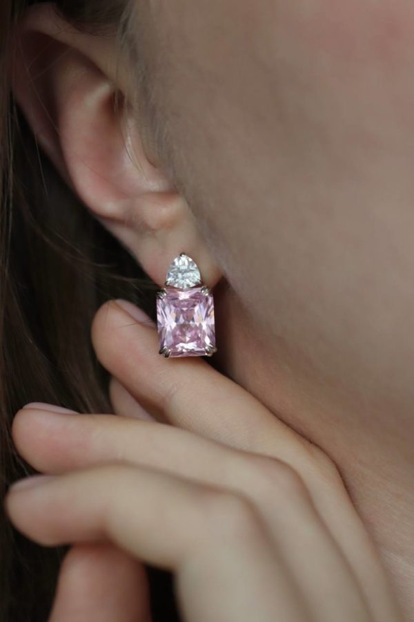 Серьги Tosya Premium с фианитами "Diamond" — изображение 2