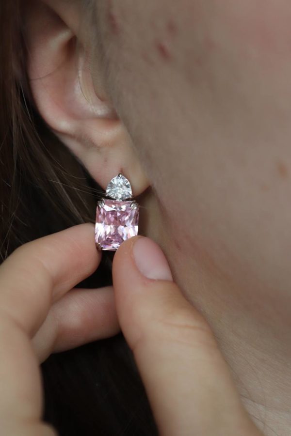 Серьги Tosya Premium с фианитами "Diamond" — изображение 3