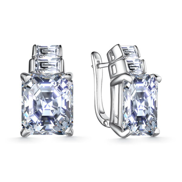 Серьги «TOSYA PREMIUM» с фианитами diamond